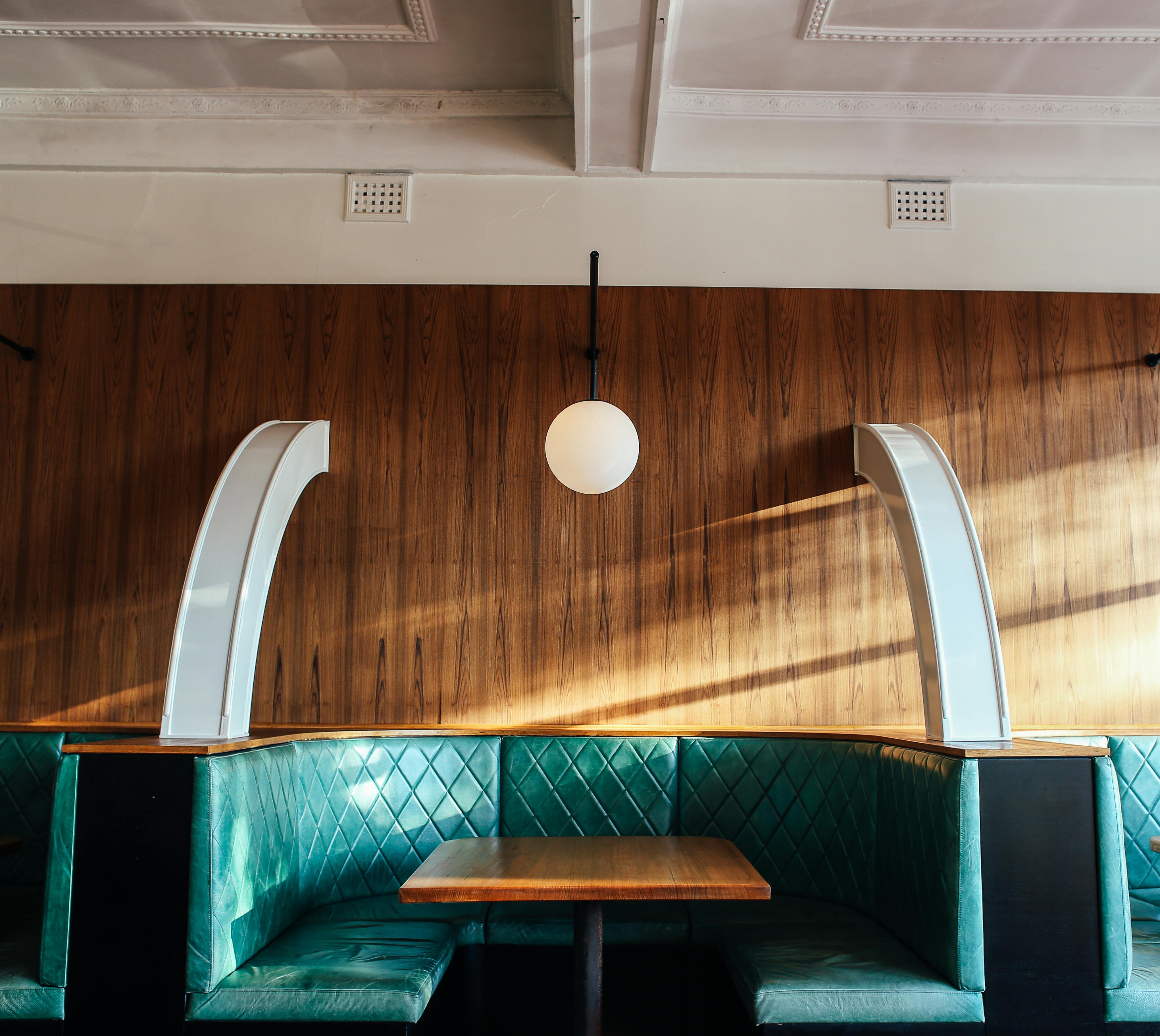 booths inside the restaurant